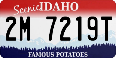 ID license plate 2M7219T