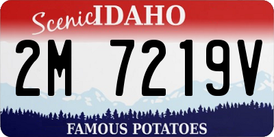 ID license plate 2M7219V