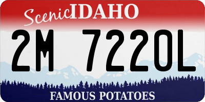 ID license plate 2M7220L