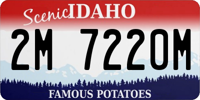 ID license plate 2M7220M