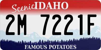 ID license plate 2M7221F