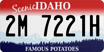 ID license plate 2M7221H