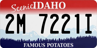 ID license plate 2M7221I