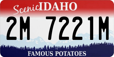 ID license plate 2M7221M