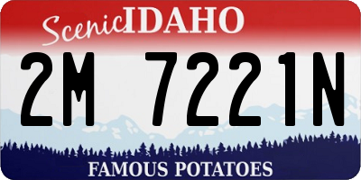 ID license plate 2M7221N