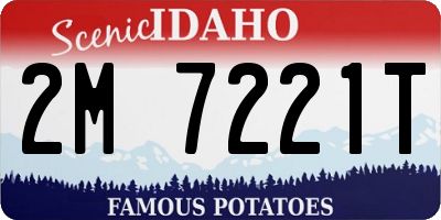 ID license plate 2M7221T