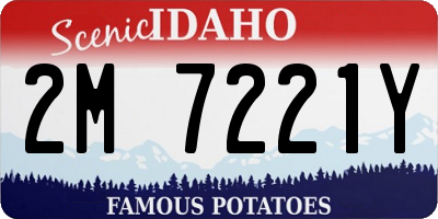 ID license plate 2M7221Y