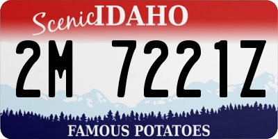 ID license plate 2M7221Z