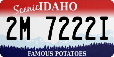 ID license plate 2M7222I