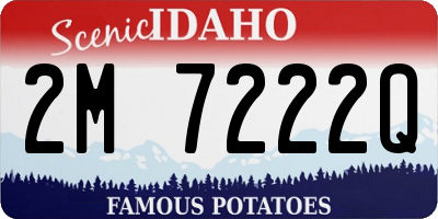 ID license plate 2M7222Q