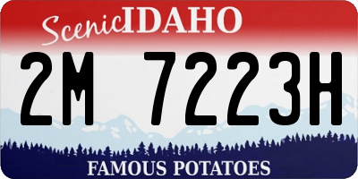 ID license plate 2M7223H