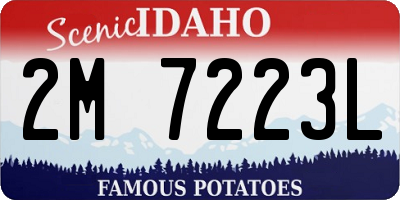 ID license plate 2M7223L