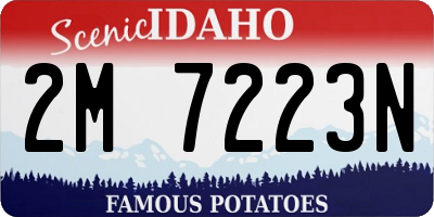 ID license plate 2M7223N