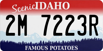 ID license plate 2M7223R