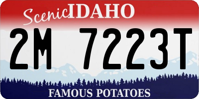 ID license plate 2M7223T
