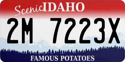 ID license plate 2M7223X