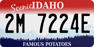 ID license plate 2M7224E