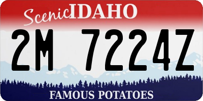 ID license plate 2M7224Z