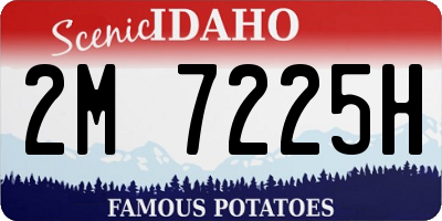 ID license plate 2M7225H