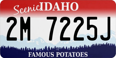 ID license plate 2M7225J