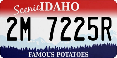 ID license plate 2M7225R