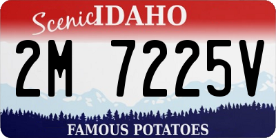 ID license plate 2M7225V
