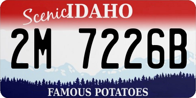 ID license plate 2M7226B