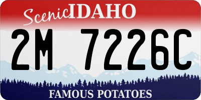 ID license plate 2M7226C