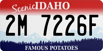 ID license plate 2M7226F