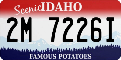 ID license plate 2M7226I