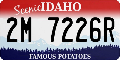 ID license plate 2M7226R