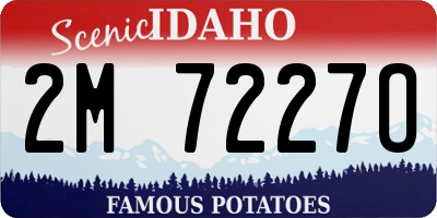 ID license plate 2M7227O