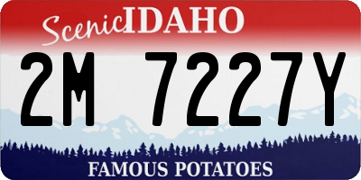 ID license plate 2M7227Y