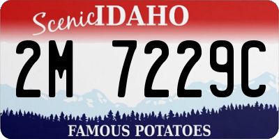 ID license plate 2M7229C