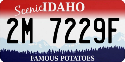 ID license plate 2M7229F
