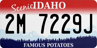ID license plate 2M7229J