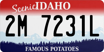 ID license plate 2M7231L
