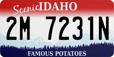 ID license plate 2M7231N