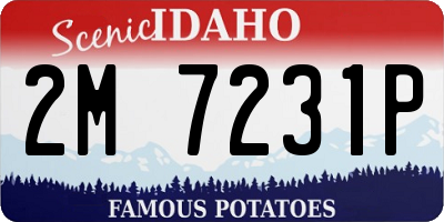 ID license plate 2M7231P