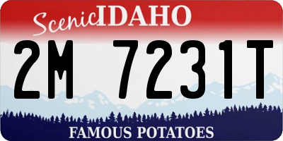 ID license plate 2M7231T