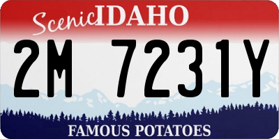 ID license plate 2M7231Y
