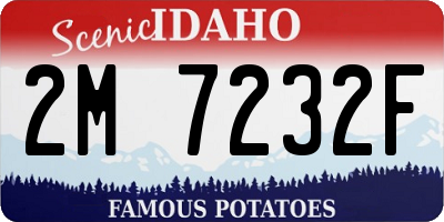 ID license plate 2M7232F