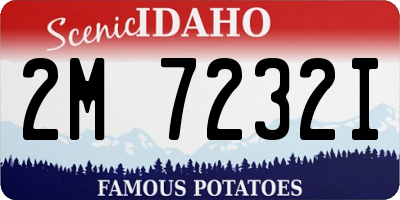 ID license plate 2M7232I