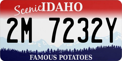 ID license plate 2M7232Y