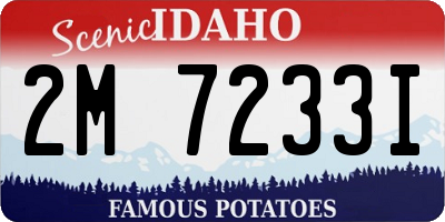 ID license plate 2M7233I