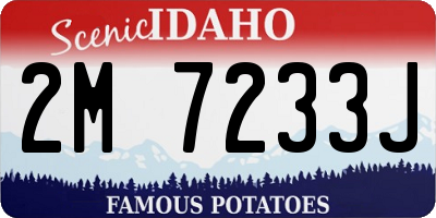 ID license plate 2M7233J