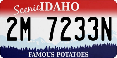ID license plate 2M7233N