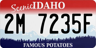 ID license plate 2M7235F