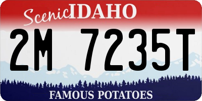 ID license plate 2M7235T
