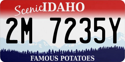 ID license plate 2M7235Y